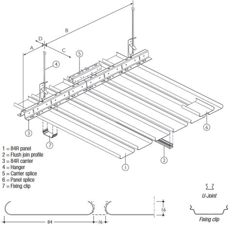 84r Linear Open Ceiling System Aluminium Ceiling Panels Ceiling Panels Ceiling System