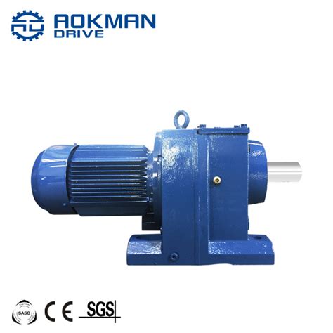 Inline Shaft R Series Foot Mounted Helical Speed Reducer China