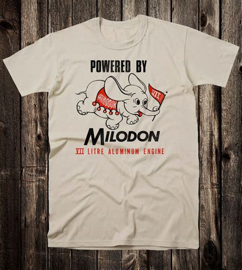 Hot Rod Tee T Shirt Drag Race Racing Speed Shop Powered By Milodon Engine EBay