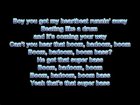 Nicki Minaj Super Bass Lyrics