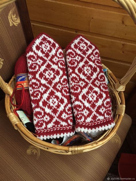 Варежки с орнаментом Зимняя сказка в интернет-магазине на Ярмарке ...