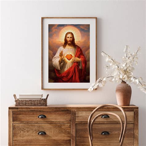 christian wall art jesus wall art farmhouse wall decor jesus