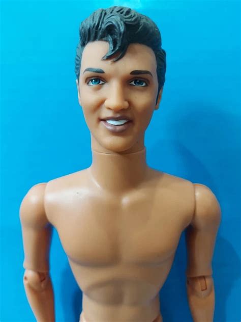 MATTEL ELVIS PRESLEY Articulated Ken Barbie NUDE Doll Jointed Male Body For OOAK EUR