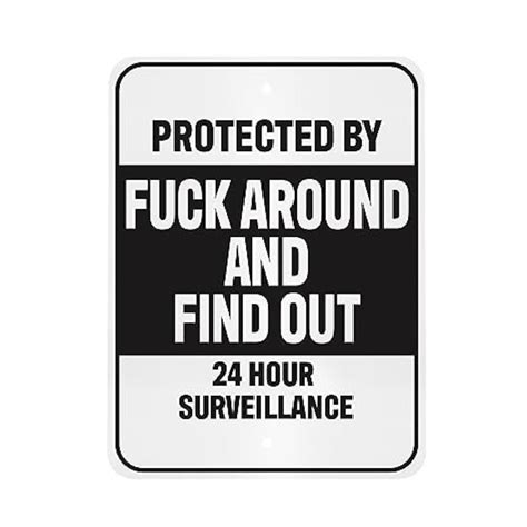 FAFO Protected By Fuck Around And Find Out Yard Sign Etsy