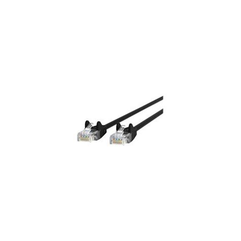 Belkin Enterprise 10FT Cat6A 10GbE Shielded (S/FTP) Snagless Patch Cable 26AWG — Black (5-Pack) (A3L980-C6A-STP-10FT-BK-5PK)