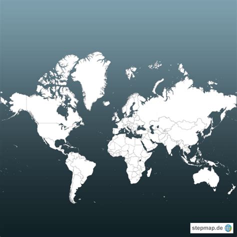 StepMap - Welt - Landkarte für Welt