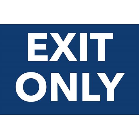 “Exit Only” Yard Sign | Poyant