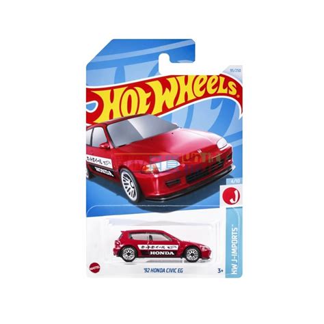 單位日貨 現貨 風火輪 日本正版 Hot Wheels 本田 JDM 92 HONDA CIVIC EG 蝦皮購物