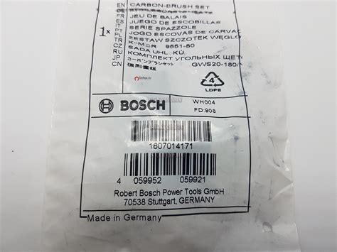 Щетки угольные для болгарки Bosch GWS 22-230 JH 3601H82200, купить ...