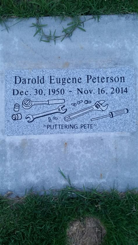 Darold Eugene Peterson 1950 2014 Find A Grave Memorial