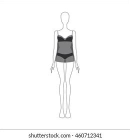 Lingerie Lingerie Set Drawn Vector Panties Stock Vector Royalty Free Shutterstock