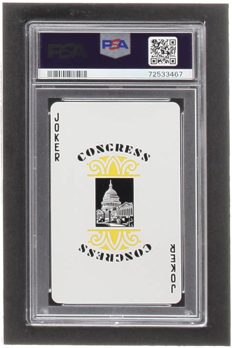Babe Ruth U S Playing Cards Joker Psa Pristine Auction