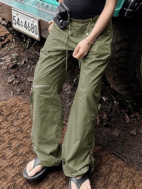 Y2k Baggy Parachute Cargo Pants