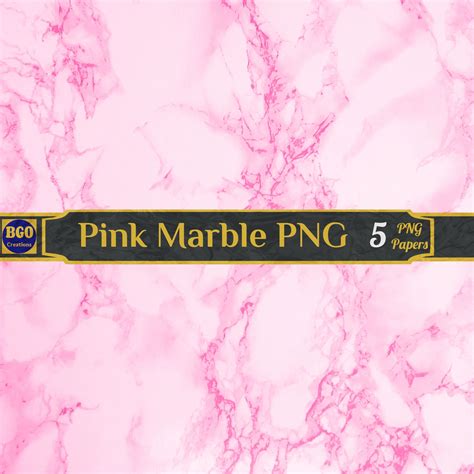Hot Pink Marble PNG Digital Paper Pack Photography Background Texture PNG Papers PNG