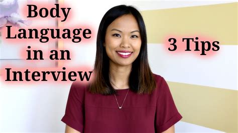 Body Language In An Interview 3 Tips Youtube