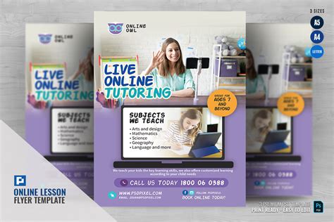 Online Schooling Flyer Graphic By Psdpixel · Creative Fabrica