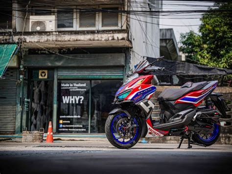 Ala Tim HRC Modifikasi Motor Honda Vario 160 Racing Look Mirip Motor