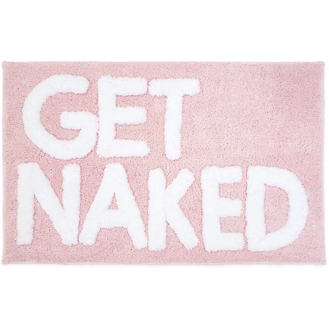New Mungo Get Naked Bath Mat Pink Blush Pink Bathroom Rugs Apartment Decor Pink Bathroom