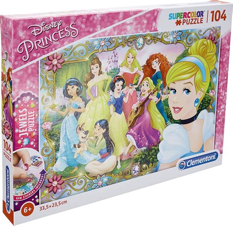 Clementoni 20147 Jewels Puzzle Princess 104 Pièces Disney