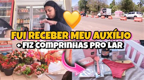 Vlog Fui Pra Cidade Receber Meu Aux Lio Fiz Comprinhas Pro Lar