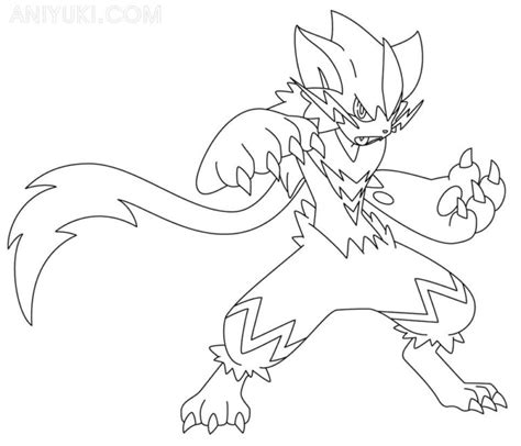 zeraora coloring pages aniyukicom