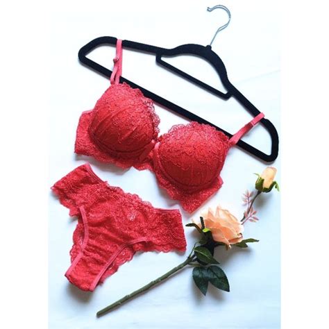 Conjunto Lingerie Bojo Sexy Em Renda Shopee Brasil