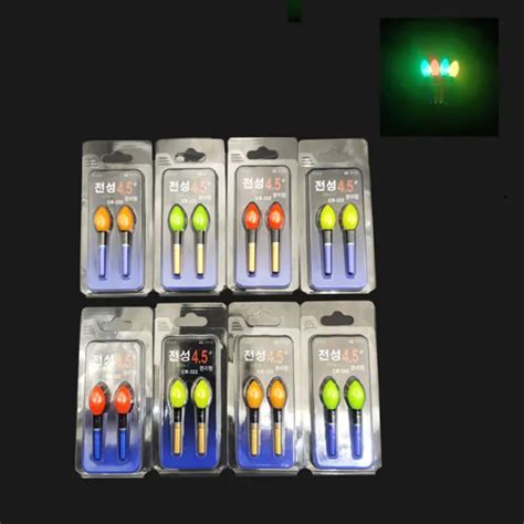 Pc Led Electric Float Light Night Fishing Luminous Float Battery