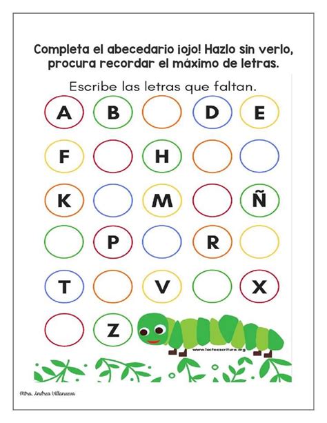 El Alfabeto En Espanol Worksheet