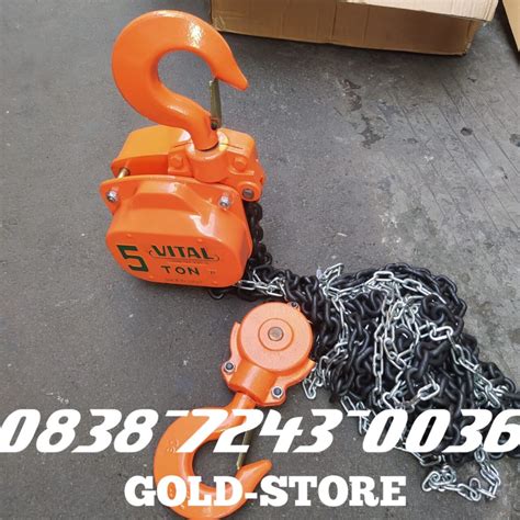 Chain Block Ton Meter Vital Takel Katrol Manual Ton Meter