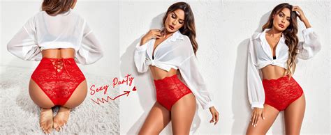 Avidlove Women Sexy Lace Lingerie High Waist Bra And Panty Set Strappy Babydoll Amazon Ca