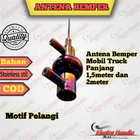 Jual Antena Mobil Pelangi Panjang Variasi Truk Bemper Dan Spion Canter