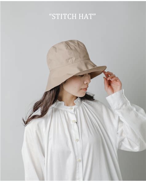 mature ha マチュアーハ オーガニックコットン ステッチ ハット stitch hat mas24 12 fn レディース Piu di aranciato ピウディアランチェート