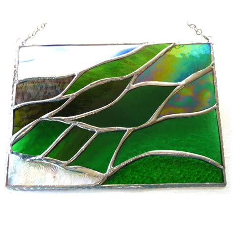 Lake District Stained Glass Suncatcher Landscape Picture The British