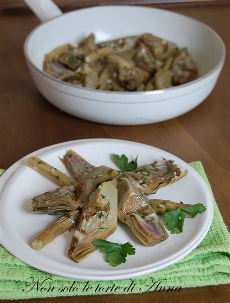 Carciofi In Padella Ricetta Facile Non Solo Le Torte Di Anna