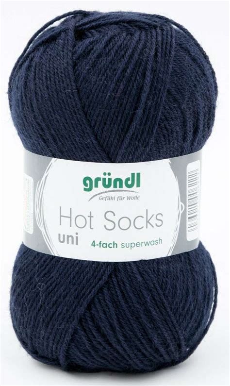 Gründl Hot Socks Uni 50g Sockenwolle 4 fach Sockenwolle Wolle Garne Strickmaus Jasmine