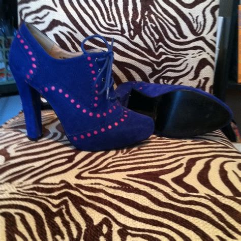 Shoes Royal Blue Booties Brand New Poshmark