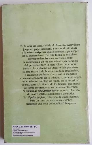 El Crimen De Lord Arthur Savile Wilde Ed Crónica Libro en venta en