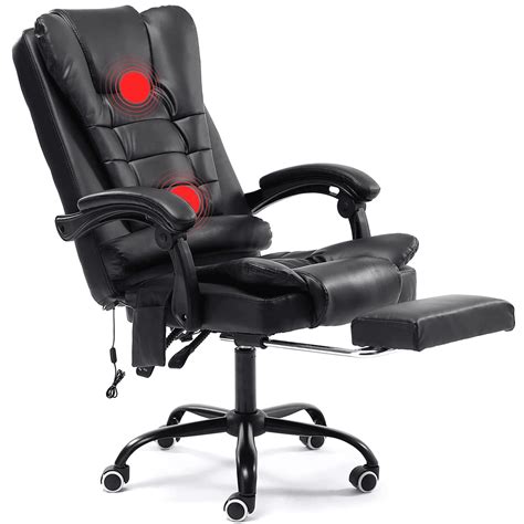 Hoffree Massage Office Chair Ergonomic Computer Desk Chair Big and Tall