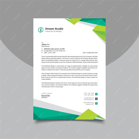 Modelo De Carta Para Impressão - Modelo de papel de carta criativo para impressão | Vetor Premium