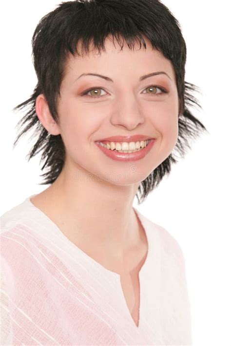 Smiling Brunette Stock Photo Image Of Desire Female