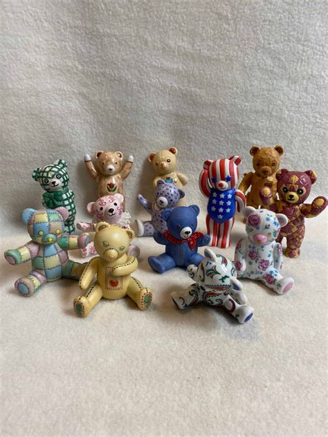 Franklin Mint Americana Teddy Bear Collection Set Of 13 Etsy