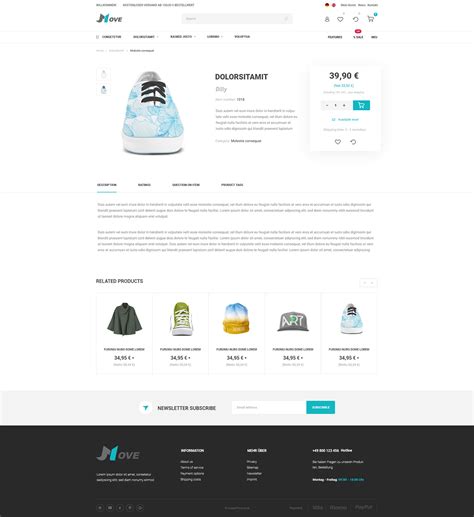 Интернет-магазин: немецкой одежды (MOVE) on Behance
