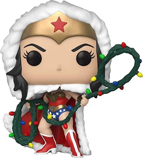 Pop DC Holiday Wonder Woman With Lights Lasso Vinyl Figure Funko Pop