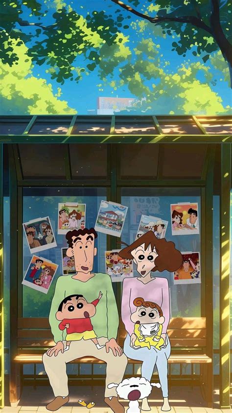 Shinchan Family Mobile wallpaper | Cute wallpapers, Cute cartoon ...