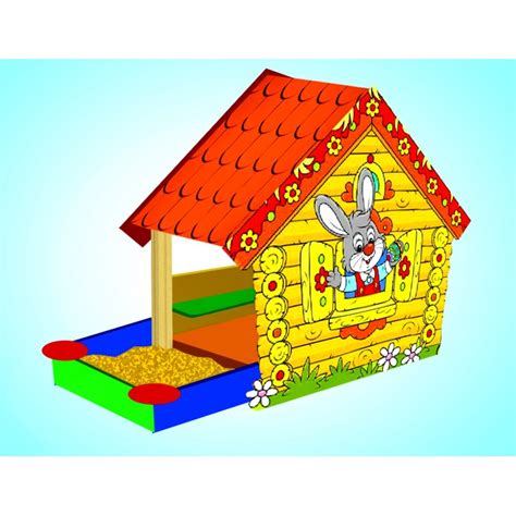 Игровые детские площадки, Уютный дворик, Купить Домик №13 "Домик зайца ...