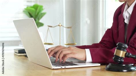 professional lawyer reviews legal documents   office providing