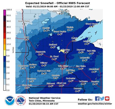 Mn Weather Forecast Map