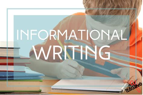 informational writing lessons  easy  teaching