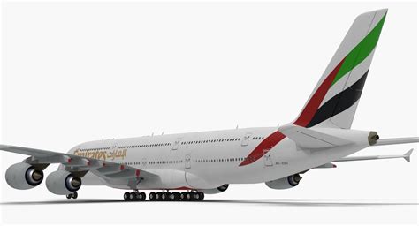 Airbus A380 1000 Emirates Rigged Modelo 3d Modelo 3d 149 Max Free3d