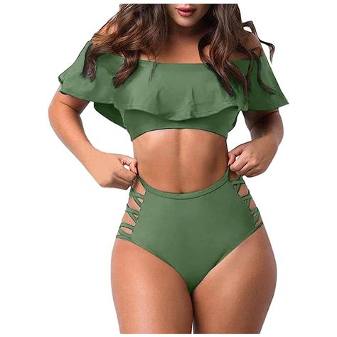BSDJILFG Clearance Off Plus Size Swimsuit For Women Bathing Suit For Women Bandeau Bikini